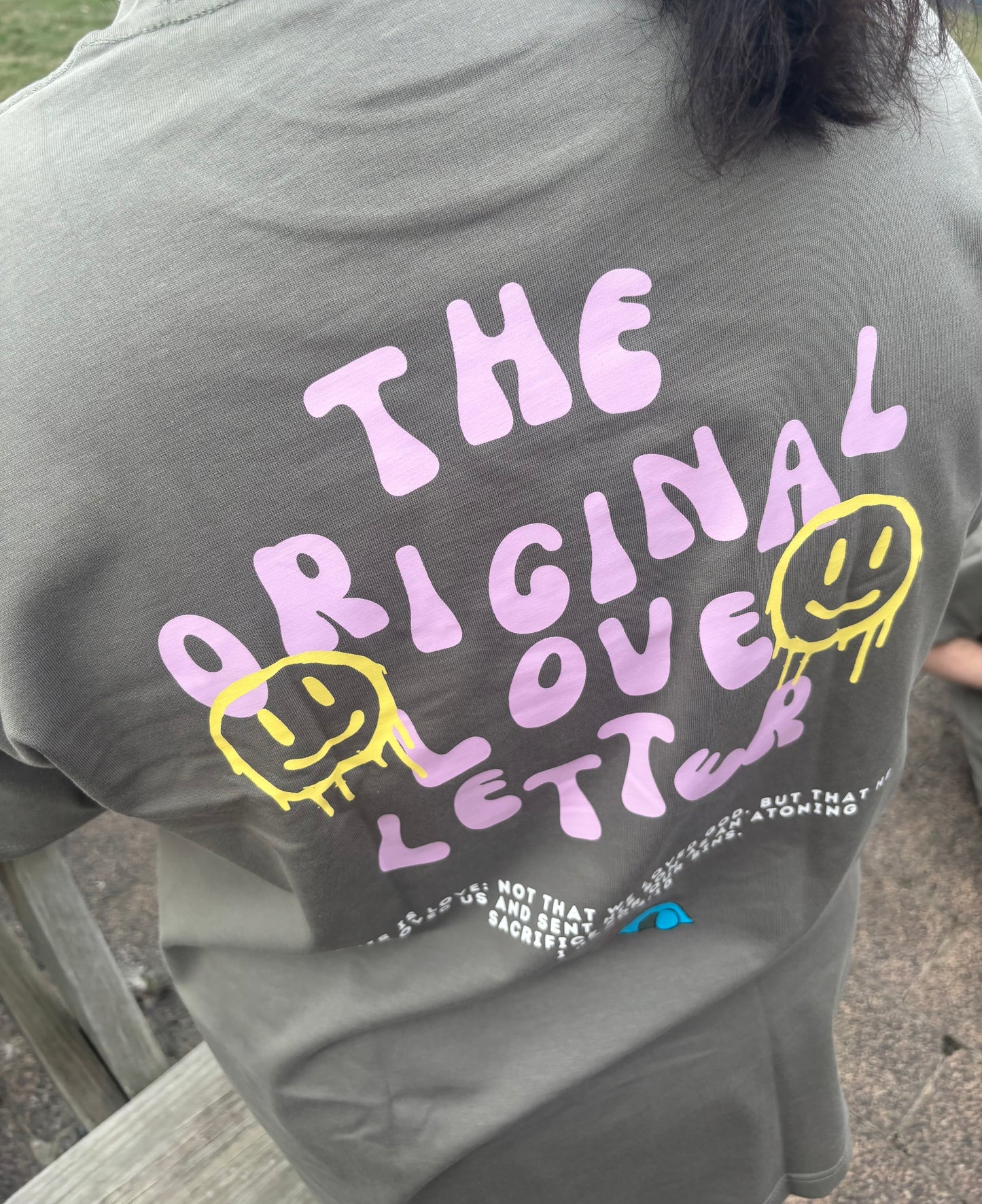 Original Love Letter Oversized Celadon Tee