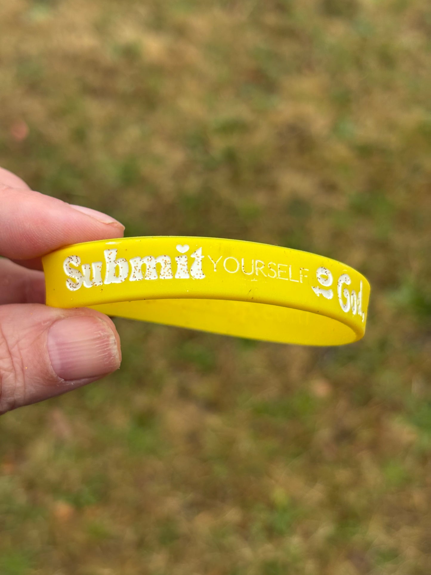 Bible Verse Silicone 'Submit Yourself to God' Wristband - 5 pack