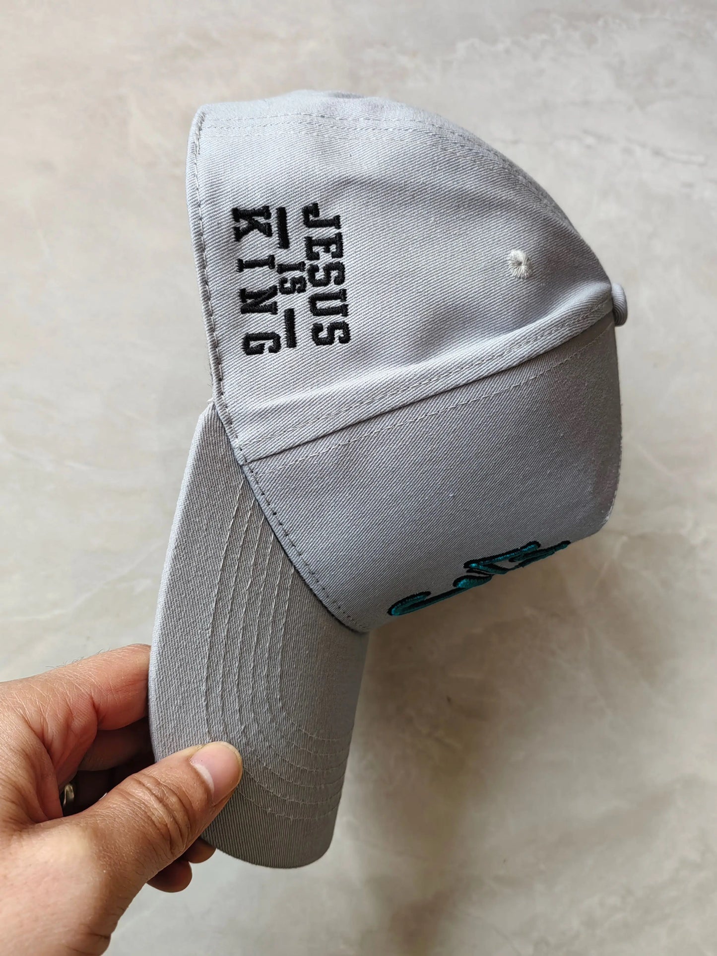 Embroidered Jesus is King Cap - 100% Cotton Snapback 5 - Panel Cap