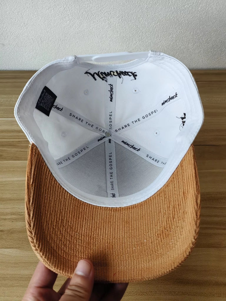 Jesus is King - Lux Gold Embroidered 5 Panel  Cotton SnapBack Cap