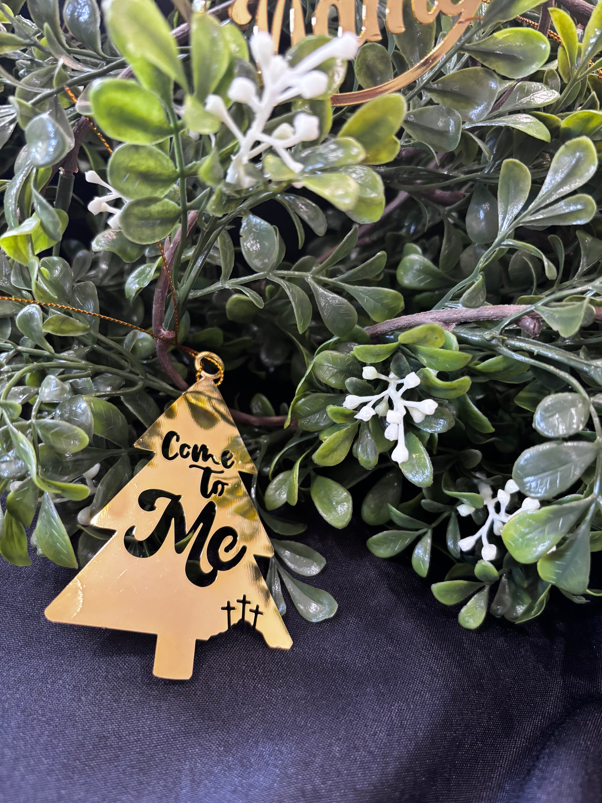 "Hope Has a Name" 3 piece Christmas Ornament Set